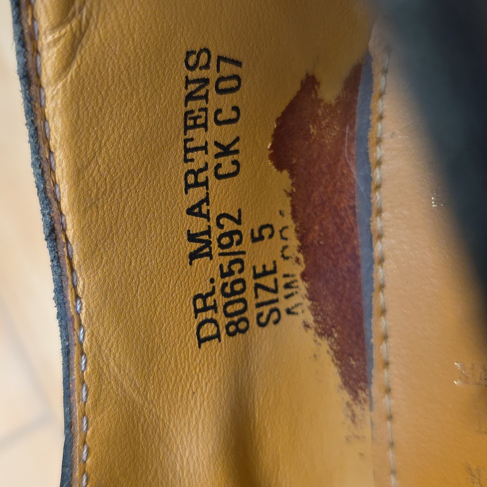 Dr. Martens VTG Dark Navy Double T Strap Mary Jane 8065 /92 UK 5 (7.5-8) MIE🦋 - Picture 3 of 16